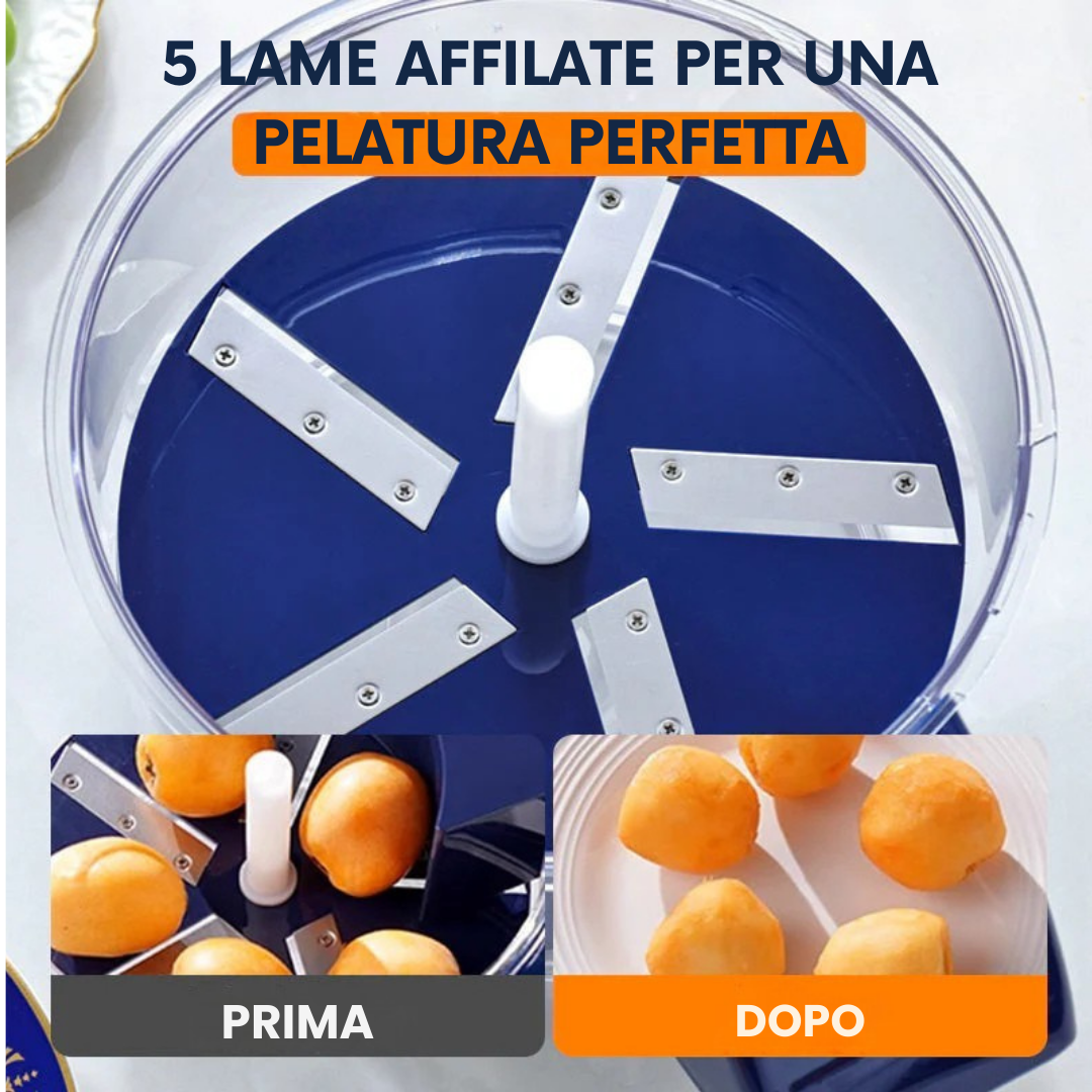 Sbuccia Facile - Pelafrutta e verdura automatico. Sbucciatura senza sforzo