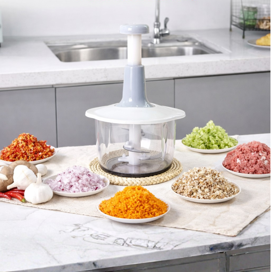 TritaChef 4D™ – Tritatutto Manuale a Pressione (Lame Inox)